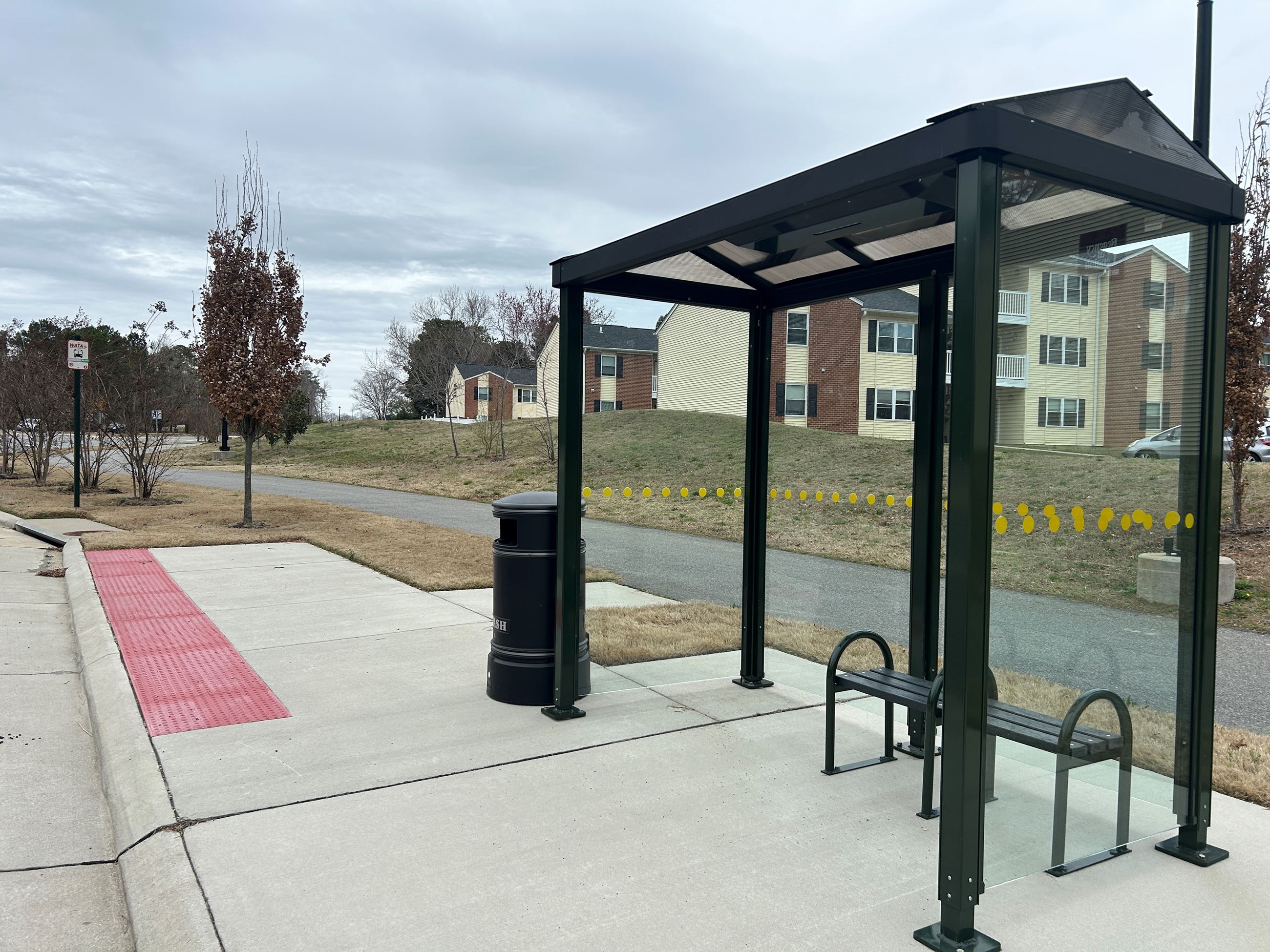 WATA Bus Stop at Longhill Rd.